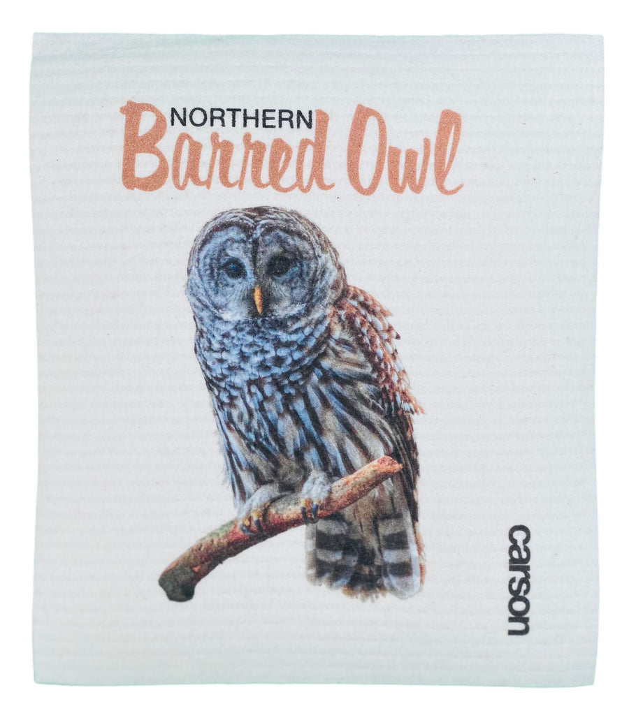 Barred Owl Swedish Dishcloth