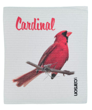 Male Cardinal Swedish Dishcloth