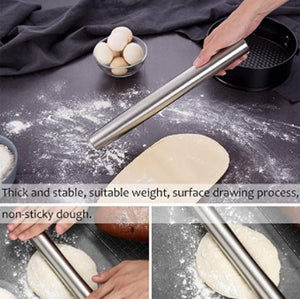 French Style Stainless Steel Rolling pin